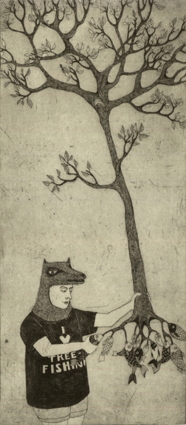 Elsa Klever Illustration Etchings