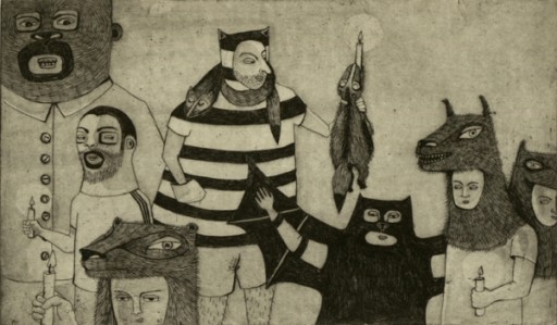 Elsa Klever Illustration Etchings