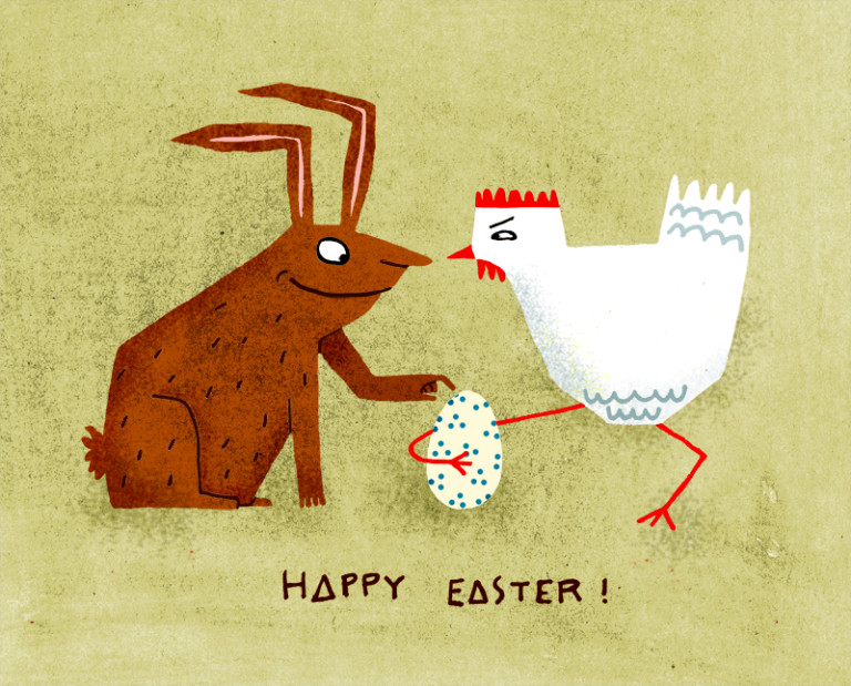 Elsa Klever Illustration Happy Easter