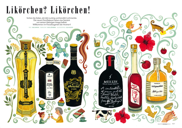 Elsa Klever Illustration Brigitte Woman