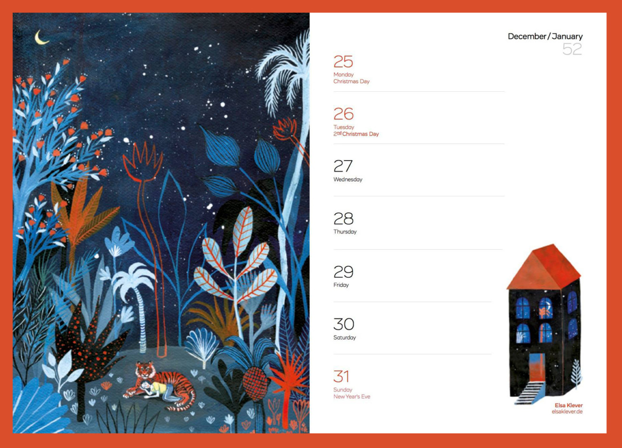 Elsa Klever Illustration Pocket Calendar