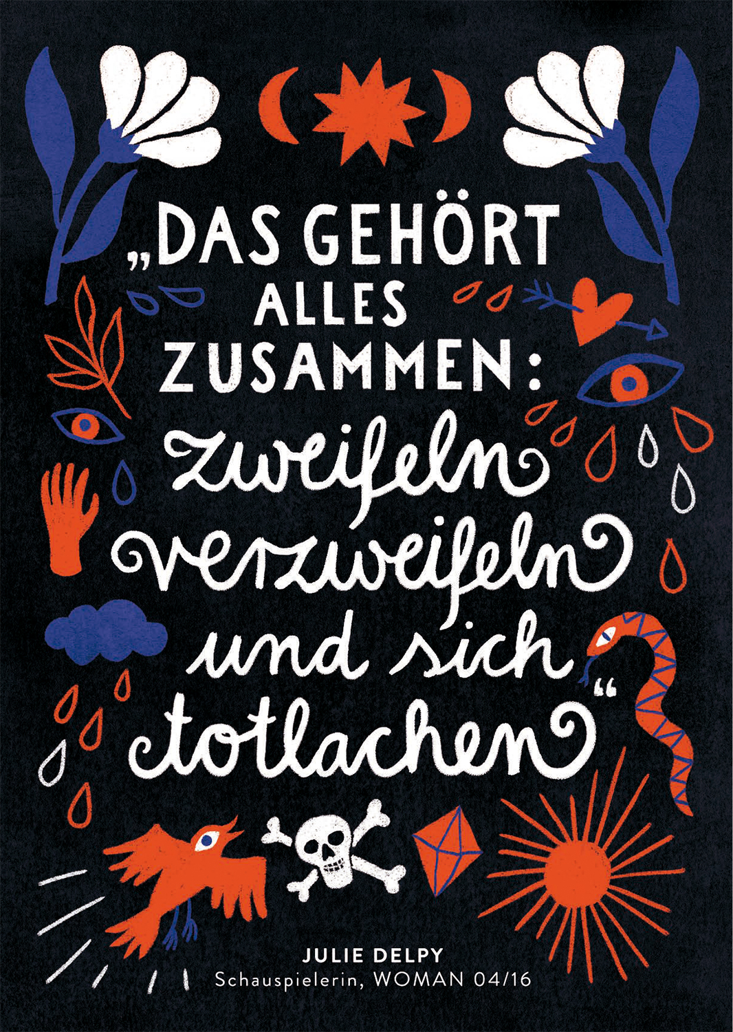 Elsa Klever Illustration Brigitte woman