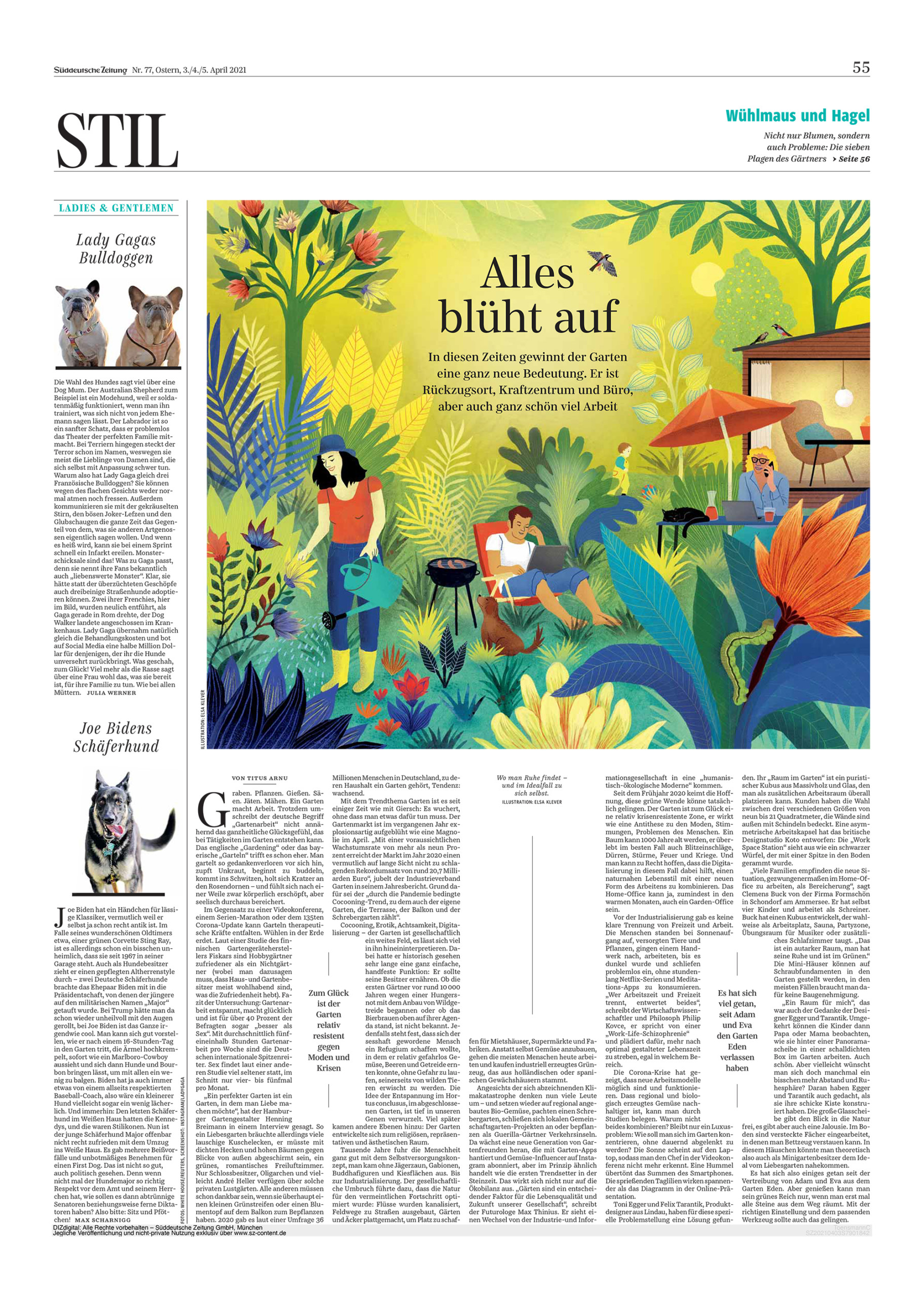 Elsa Klever Illustration Süddeutsche Zeitung