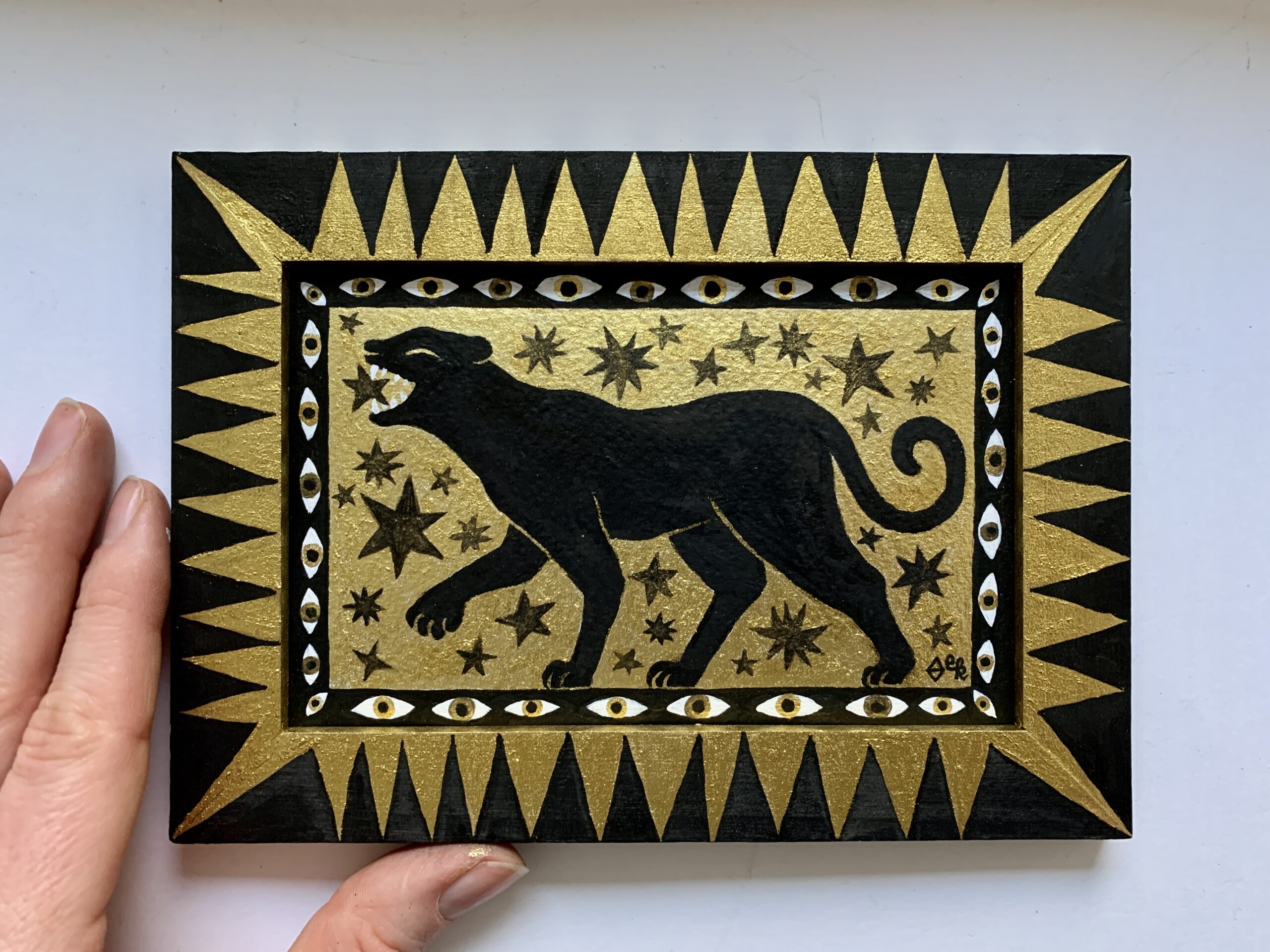 Elsa Klever Illustration Schwarzgold