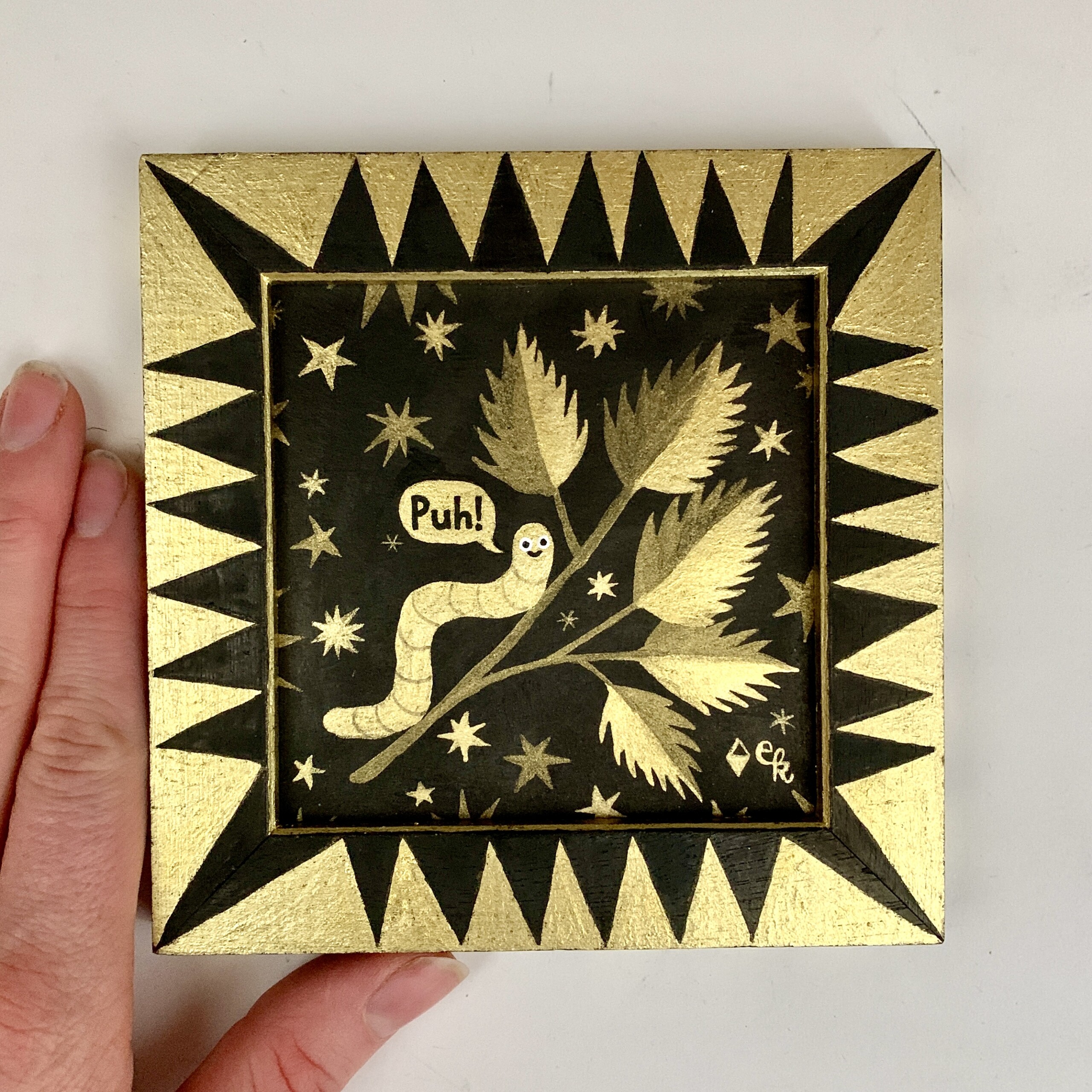 Elsa Klever Illustration Schwarzgold