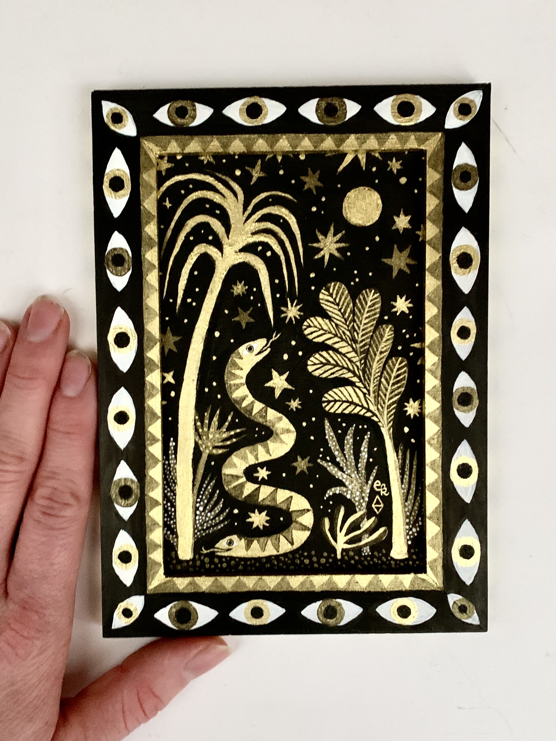 Elsa Klever Illustration Schwarzgold